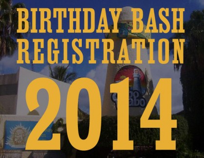 Birthday Bash Registration Dates