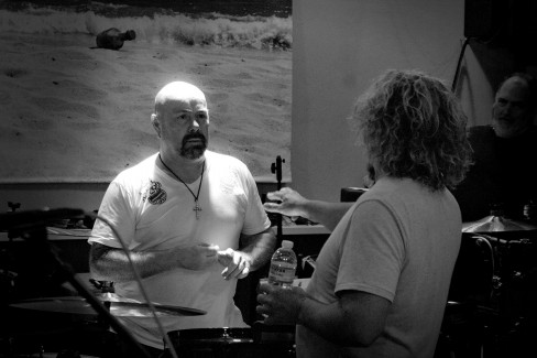 Sammy, Mikey, Jason Bonham and Vic "Journey Through The History of Rock" Rehearsal