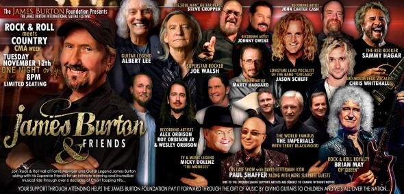 2019-11-12 @  James Burton & Friends: Ft. Sammy Hagar and more at Nashvillle Symphony