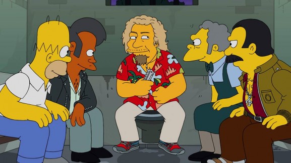 2014-11-23 @ Sammy Hagar appears on the Simpsons!